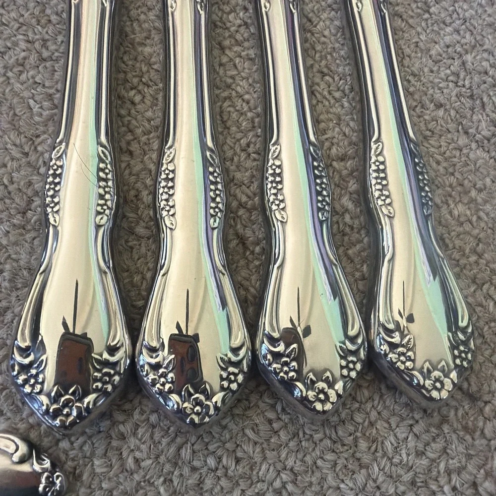 Lot of 12 Wm A Rogers Oneida LTD Mansfield Amadeus Deluxe Stainless Flatware EUC